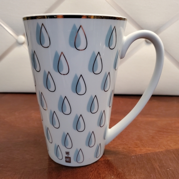 Me To We Blue & Gold Teardrop Latte Travel Mug - Picture 7 of 11